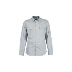 Koszule z długim rękawem Dockers DIEGO. Szare koszule męskie marki DOCKERS, s, bez wzorów, bez kołnierzyka, z długim rękawem. Za 231,20 zł.