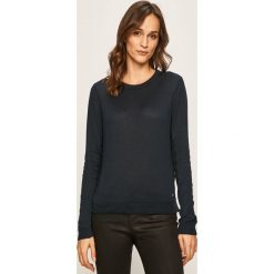 Mustang - Sweter. Niebieskie swetry damskie Mustang, s, bez wzorów, z bawełny, bez rękawów, bez kaptura. W wyprzedaży za 139,90 zł.