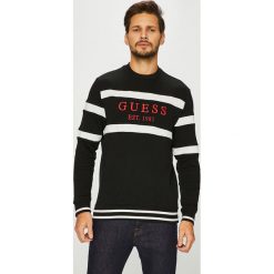 Guess Jeans - Bluza Jack. Czarne bluzy męskie Guess Jeans, xl, z nadrukiem, z elastanu, z okrągłym kołnierzem, bez rękawów, bez kaptura. W wyprzedaży za 269,90 zł.