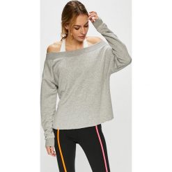 Reebok - Bluza. Szare bluzy damskie Reebok, s, z nadrukiem, z bawełny, bez rękawów, bez kaptura. W wyprzedaży za 159,90 zł.