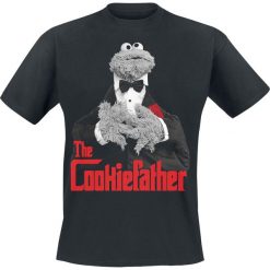 Ulica Sezamkowa The Cookiefather T-Shirt czarny. Czarne t-shirty męskie marki Ulica Sezamkowa, xxl, z nadrukiem, z okrągłym kołnierzem. Za 74,90 zł.