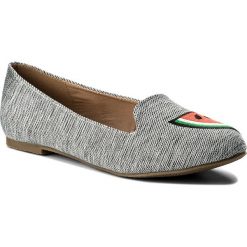 Lordsy JENNY FAIRY - TS1636-18A Czarny. Szare mokasyny damskie marki Jenny Fairy, ze skóry ekologicznej, bez obcasa, na płaskiej podeszwie. Za 59,99 zł.