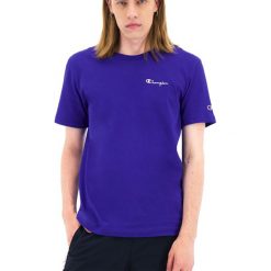 CHAMPION SMALL SCRIPT LOGO T-SHIRT > 211985-BS103. Koszulki męskie Champion, xxl, z haftami, z bawełny, klasyczne, z klasycznym kołnierzykiem, krótkie. W wyprzedaży za 89,99 zł.
