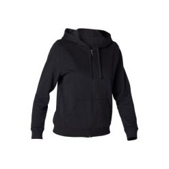 Bluza na zamek z kapturem Gym & Pilates 520 damska. Różowe bluzy damskie DOMYOS, xs, bez wzorów, z elastanu, bez rękawów, z kapturem. Za 64,99 zł.