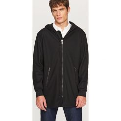Długa bluza z kapturem - Czarny. Czarne bluzy damskie Reserved, s, bez wzorów, z kapturem, z długim rękawem, długie, z kapturem. Za 139,99 zł.