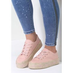 Espadryle damskie: Różowe Espadryle Rescue