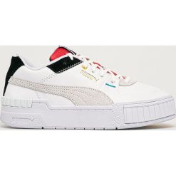 Puma - Buty Cali Sport WH. Białe buty sportowe damskie Puma, bez wzorów, ze skóry, sportowe. Za 439,90 zł.