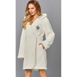 Damski szlafrok Foxy Lady. Szare piżamy damskie L - L, z aplikacjami, bez rękawów. Za 98,14 zł.