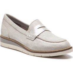Półbuty TAMARIS - 1-24303-22 Pearl Uni 268. Szare półbuty damskie Tamaris, na co dzień, bez wzorów, ze skóry, bez obcasa, na płaskiej podeszwie, bez zapięcia. W wyprzedaży za 209,00 zł.