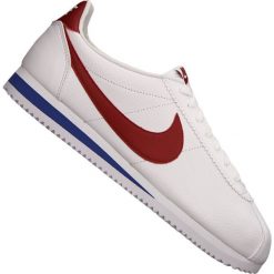 Białe Buty Nike Classic Cortez Leather M 749571-154. Białe buty sportowe męskie Nike, na wiosnę, ze skóry, bez zapięcia, do biegania. W wyprzedaży za 449,00 zł.
