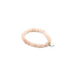 Bransoletka Kwarc Różowy Podwójne Serce srebro. Różowe bransoletki damskie Brazi druse jewelry, z kwarcem, srebrne. Za 145,00 zł.