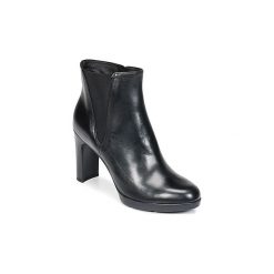 Botki Geox D ANNYA HIGH. Szare botki damskie marki Geox, z gumy. Za 639,00 zł.