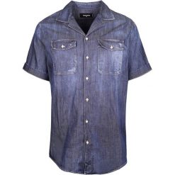 Dsquared2 Koszula "Denim Shirt". Czerwone koszule męskie Dsquared2, bez wzorów, z denimu, bez kołnierzyka, bez rękawów. Za 499,00 zł.