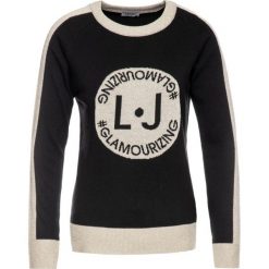Sweter Liu Jo M69153 MAOOF. Czarne swetry damskie Liu Jo, m, bez wzorów, z poliesteru, klasyczne, bez rękawów, bez kaptura. W wyprzedaży za 349,00 zł.