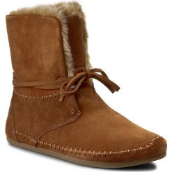 Botki damskie lity: Botki TOMS - Zahara 10006229 Chestnut Suede Faux Hair