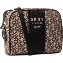 Torebka DKNY - Noho Camera Bag R91EFA77 Chino/Blk B8Q. Pomarańczowe listonoszki damskie DKNY, bez wzorów, ze skóry, na ramię, bez dodatków. W wyprzedaży za 459,00 zł.