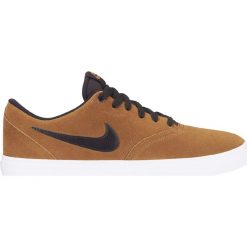 BUTY SB CHECK SOLARSOFT. Brązowe trampki męskie Nike, bez wzorów, z zamszu, bez zapięcia. Za 249,99 zł.
