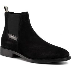 Sztyblety GANT - James 19653319 Black G00. Czarne sztyblety męskie GANT, ze skóry, bez zapięcia. W wyprzedaży za 349,00 zł.