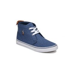 Buty Polo Ralph Lauren TALIN. Niebieskie trampki męskie Polo Ralph Lauren, bez wzorów, bez zapięcia. Za 300,30 zł.