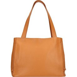 Torebki klasyczne damskie: Skórzana torebka „Concorde” w kolorze karmelowym – 32 x 25 x 15 cm