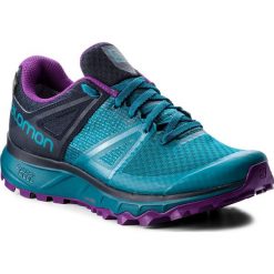 Buty SALOMON - Trailster Gtx W GORE-TEX 404885 26 W0 Deep Lagoon/Navy Blazer/Purple Magic. Niebieskie buty sportowe damskie Salomon, bez wzorów, ze skóry ekologicznej, sportowe, do biegania, gore-tex. W wyprzedaży za 349,00 zł.