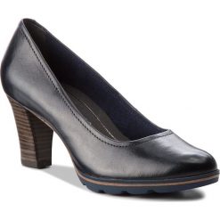 Półbuty TAMARIS - 1-22425-21 Navy 805. Niebieskie creepersy damskie Tamaris, z materiału, eleganckie, na obcasie. Za 229,90 zł.