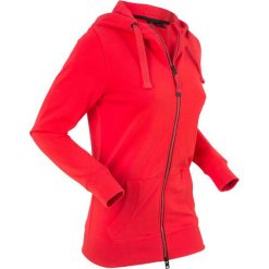 Bluzy damskie: Bluza rozpinana, długi rękaw bonprix truskawkowy