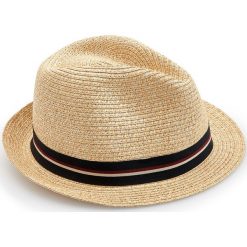Pleciony kapelusz trilby - Brązowy. Pomarańczowe kapelusze męskie Reserved, bez wzorów. Za 59,99 zł.