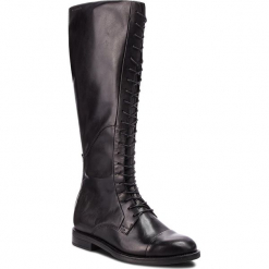 Oficerki VAGABOND - Amina 4603-101-20 Black. Czarne buty zimowe damskie marki Vagabond, z materiału, z okrągłym noskiem. Za 799,00 zł.