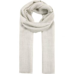 Szaliki damskie: CLOSED SCARF METALIC Szal silver grey