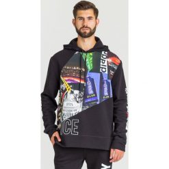 BLUZA Ice Play. Czarne bluzy męskie s, z nadrukiem, z bawełny, z kapturem. Za 284,50 zł.