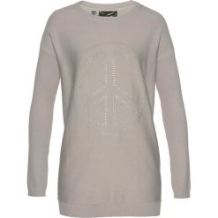 Bluza dresowa bonprix czarno-srebrny. Czarne bluzy dziewczęce bonprix, w paski, z dresówki, bez rękawów, bez kaptura. Za 49,99 zł.