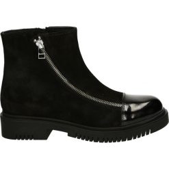 Botki - 107313 BLAC R. Czarne botki damskie marki Venezia, ze skóry. Za 369,00 zł.