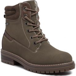 Trapery JENNY FAIRY - WS2927-01A Khaki. Zielone trapery damskie Jenny Fairy, ze skóry ekologicznej, bez obcasa, bez zapięcia. Za 129,99 zł.