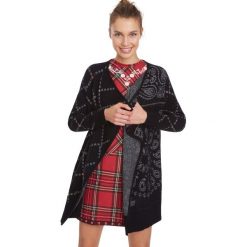 Desigual Memphis Cardigan Czarny. Czarne bluzy damskie Desigual, m, z aplikacjami, z poliesteru. Za 567,95 zł.