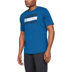 Under Armour Team Issue Wordmark Koszulka Niebieski. Niebieskie podkoszulki męskie Under Armour, l, z nadrukiem, z bawełny, z krótkim rękawem. Za 128,95 zł.