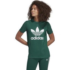 DAMSKA KOSZULKA ADIDAS ORIGINALS TREFOIL (32). Żółte t-shirty damskie Adidas, bez wzorów, z bawełny, bez kołnierzyka, bez rękawów, bez kaptura. W wyprzedaży za 99,99 zł.
