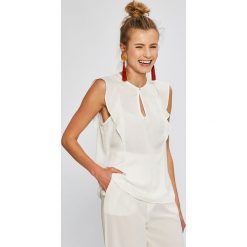 Answear - Top Stripes Vibes. Zielone bluzki damskie marki ANSWEAR, s, z poliesteru, casualowe, z okrągłym kołnierzem, bez rękawów. W wyprzedaży za 54,90 zł.