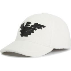 Czapka z daszkiem EMPORIO ARMANI - 637212 9A500 13240 Warm White. Białe czapki męskie Emporio Armani, bez wzorów, z poliesteru. Za 269,00 zł.