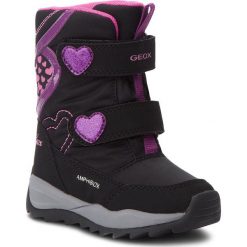 Śniegowce GEOX - J Orizont B. G.Abx E J842BE 0FU50 C0922 M Black/Fuchsia. Czarne śniegowce dziewczęce Geox, bez zapięcia. W wyprzedaży za 269,00 zł.