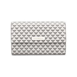 Emporio Armani Cross body bag Biały. Białe torebki klasyczne damskie Emporio Armani, w paski, z materiału, bez dodatków. Za 840,95 zł.