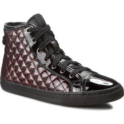 Sneakersy GEOX - D N. Club A D4258A 000HI C0241 Czarny/Bordowy. Czerwone półbuty damskie Geox, ze skóry ekologicznej. W wyprzedaży za 219,00 zł.