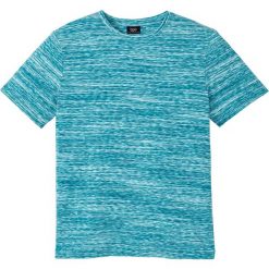 T-shirt melanżowy bonprix kobaltowo-turkusowy melanż. Niebieskie koszulki męskie bonprix, xl, bez wzorów, bez kołnierzyka, bez rękawów. Za 74,99 zł.