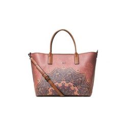 Desigual Torebka Damska Brązowa Bols Tekila Sunrise Holbox. Pomarańczowe torebki klasyczne damskie Desigual, bez wzorów, bez dodatków. Za 349,00 zł.