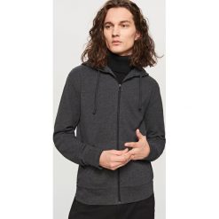 Rozpinana bluza z kapturem - Szary. Szare bluzy męskie rozpinane marki Reserved, l, z kapturem. Za 139,99 zł.