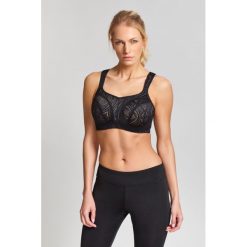 Stanik Panache Sports Wired Bra Koronkowy Czarny. Czarne biustonosze sportowe damskie Panache, s, z haftami, z koronki, do biegania. Za 249,99 zł.