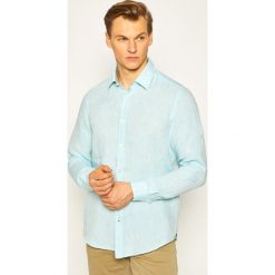Koszula Boss Lukas 50427135. Zielone koszule męskie Boss, m, bez wzorów, ze lnu, casualowe, bez kołnierzyka, bez rękawów. Za 549,00 zł.