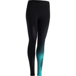 Legginsy do treningu crossowego 900 damskie. Czarne legginsy damskie DOMYOS, s, bez wzorów, z elastanu. Za 89,99 zł.