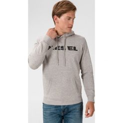 Diesel S-Agnes Bluza Szary. Szare bluzy męskie Diesel, s, z haftami, z bawełny, bez kołnierzyka, bez rękawów, bez kaptura. Za 473,95 zł.