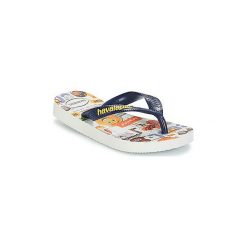 Japonki Dziecko Havaianas KIDS EMOJI MOVIE. Białe klapki chłopięce marki Havaianas. Za 71,20 zł.